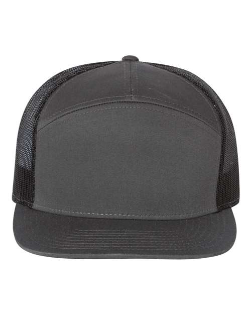 Dark gray baseball cap with black mesh sides and curved brim